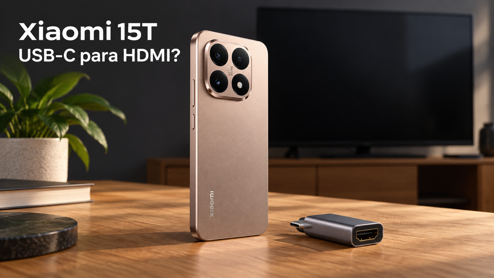 Xiaomi 15T conecta à TV por HDMI? O limite da USB-C
