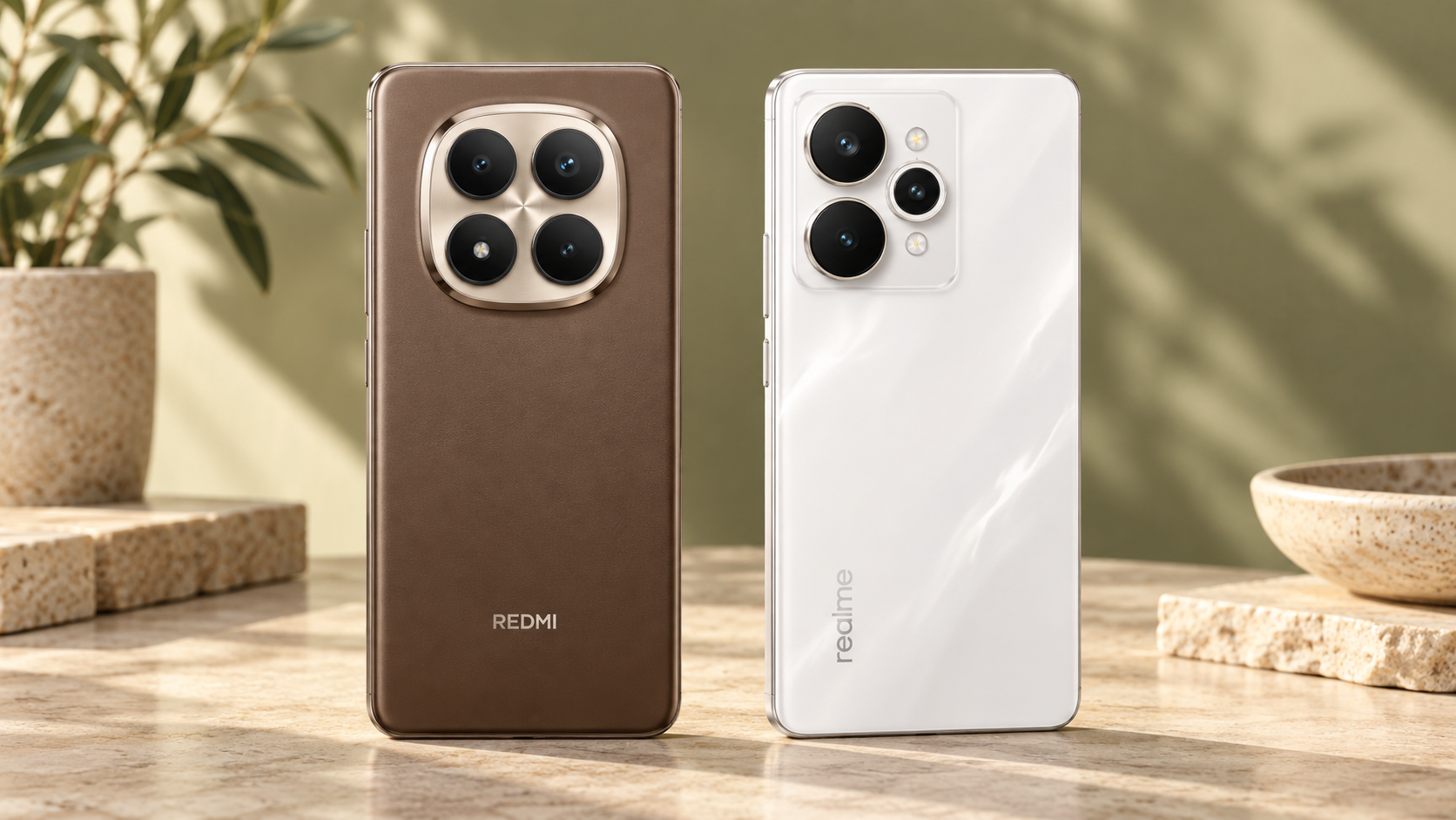 Redmi Note 15 Pro+ ou Realme 15 Pro: câmera, bateria e recarga