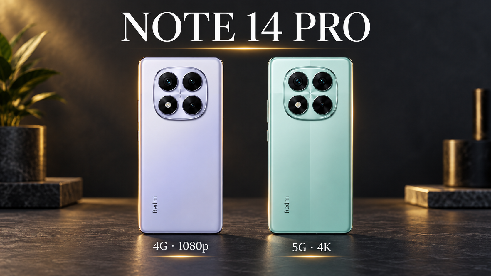 Redmi Note 14 Pro 4G ou 5G: qual grava vídeo em 4K?