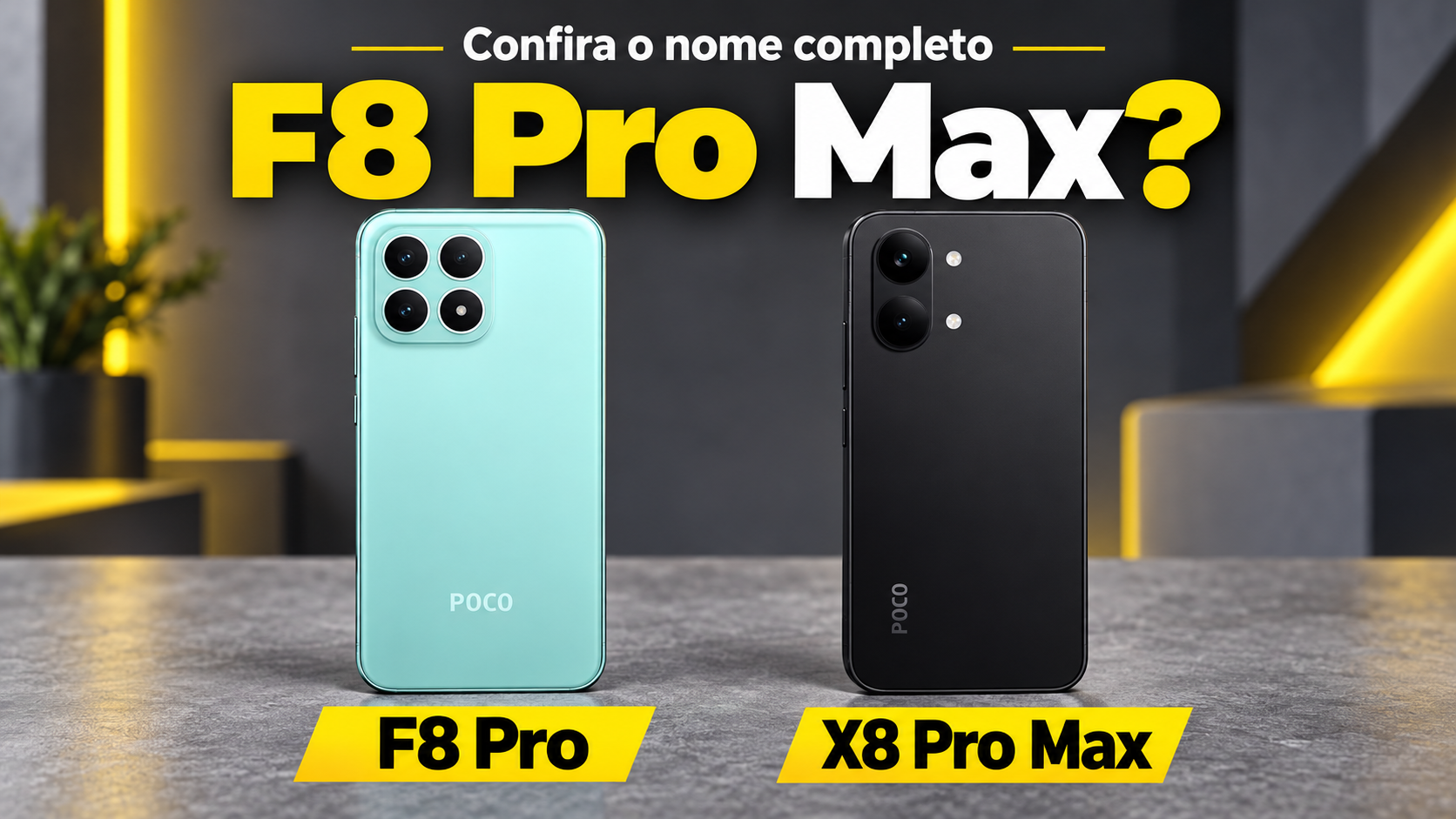 POCO F8 Pro Max: qual modelo você está procurando?