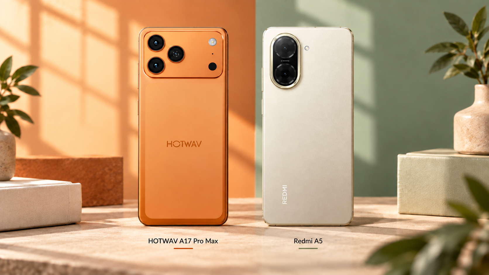HOTWAV A17 Pro Max ou Redmi A5: espaço para fotos ou uso básico?