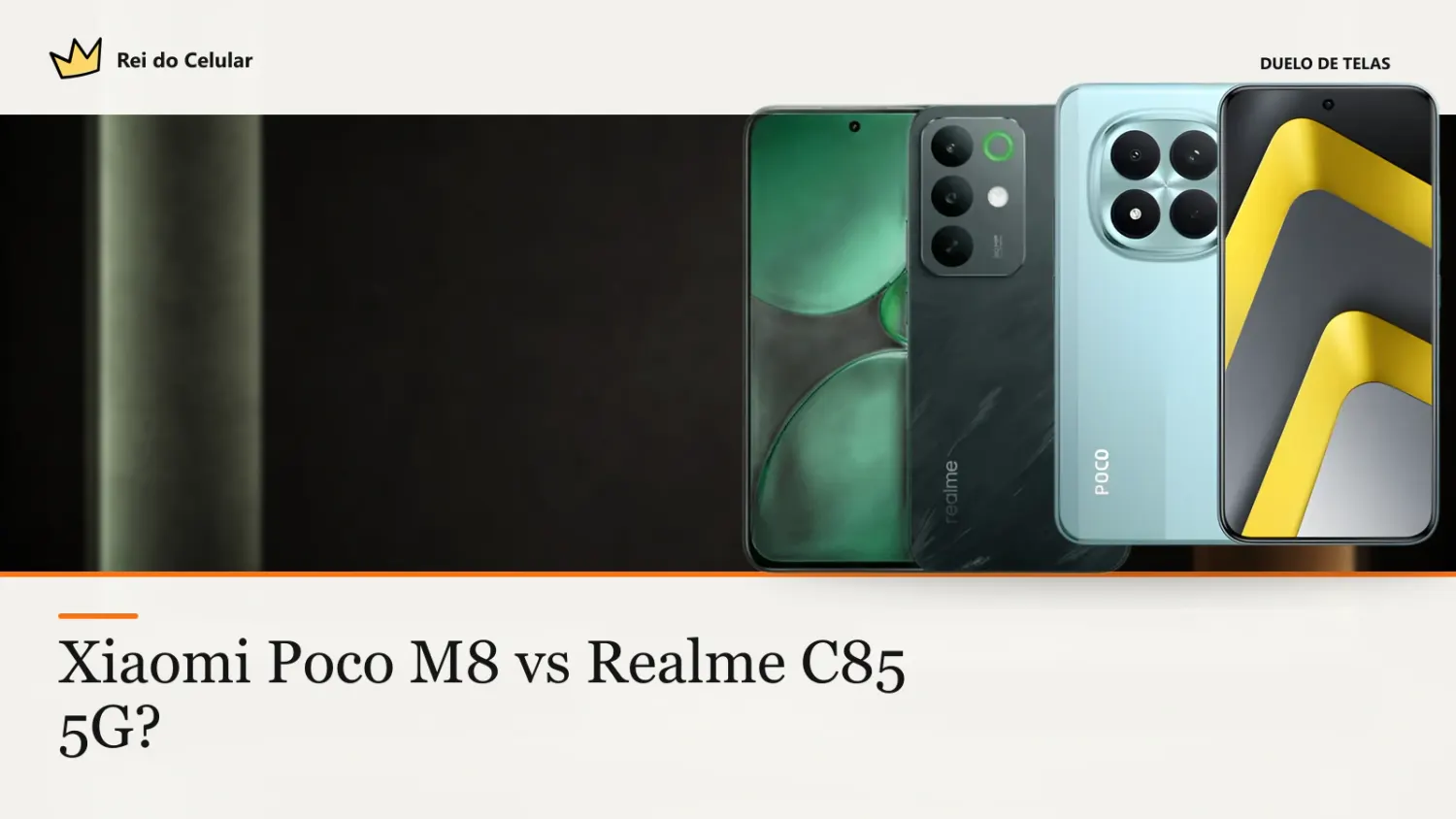 Xiaomi Poco M8 vs Realme C85 5G: qual tela é melhor para vídeos e uso ao ar livre?