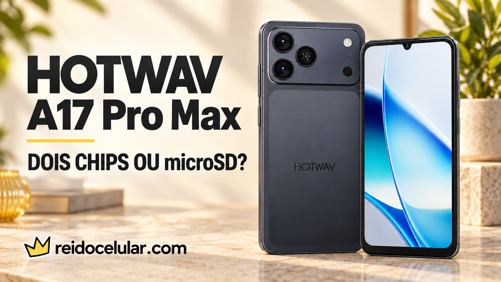 HOTWAV A17 Pro Max: dois chips e microSD funcionam juntos?