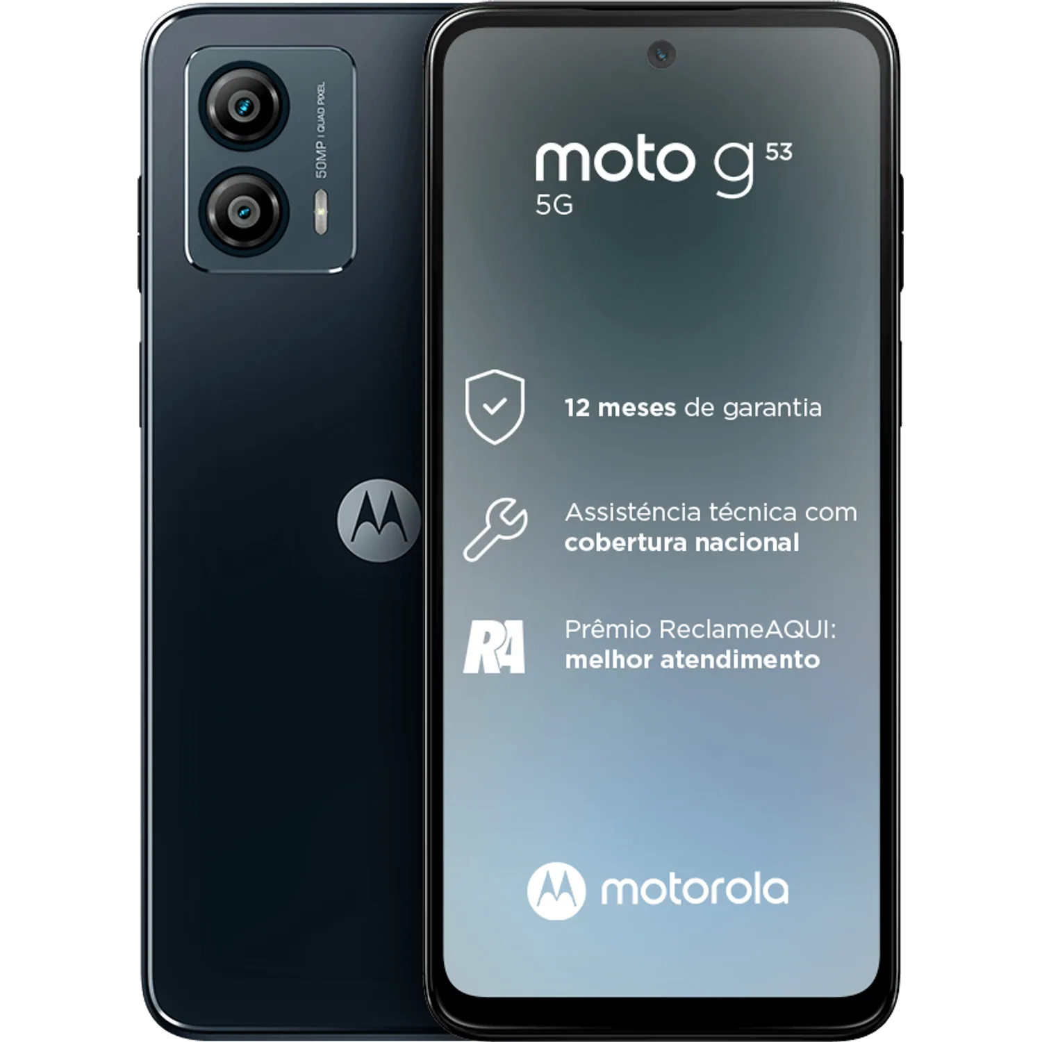 Motorola Moto G53 5G: frente e traseira