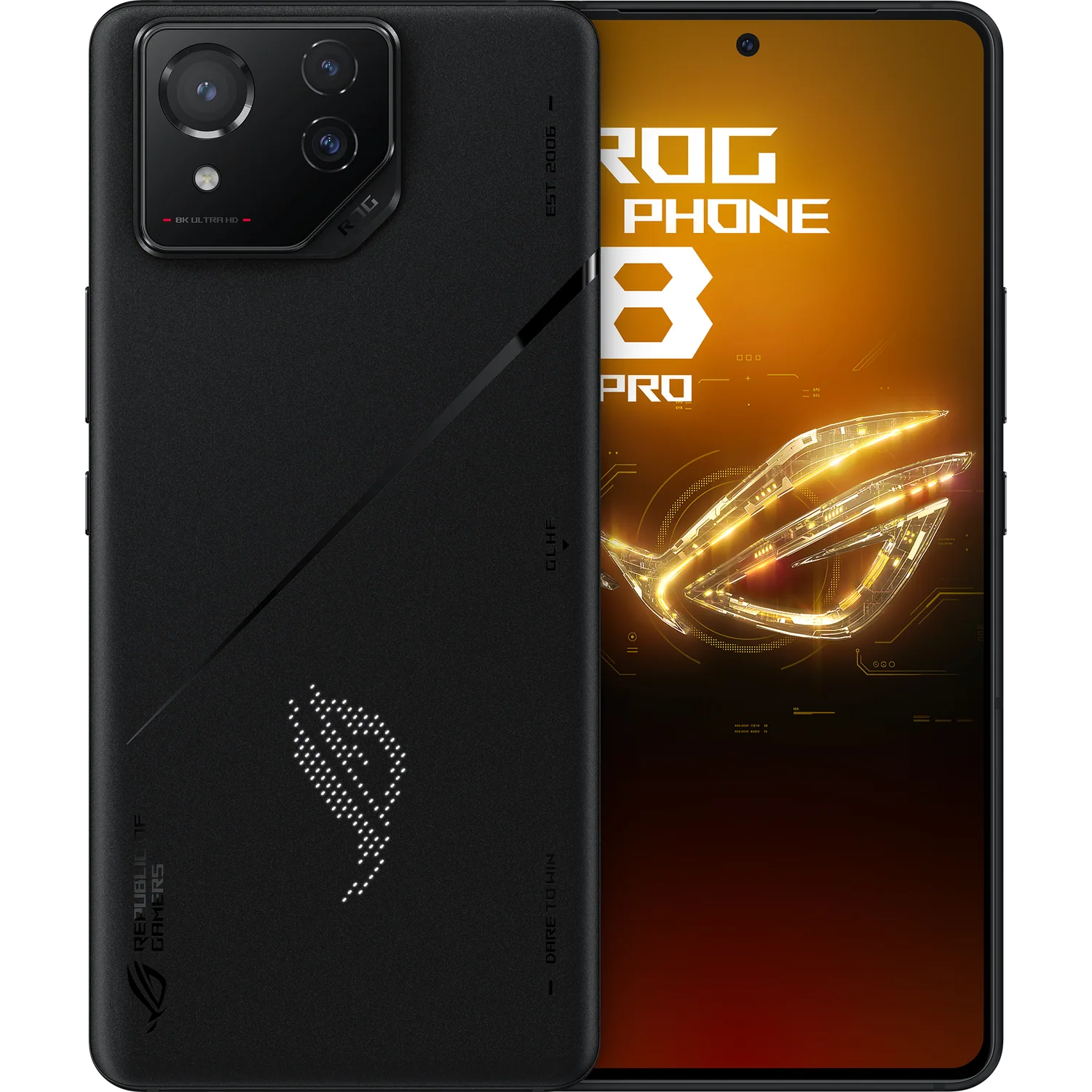 ASUS ROG Phone 8 Pro: frente e traseira