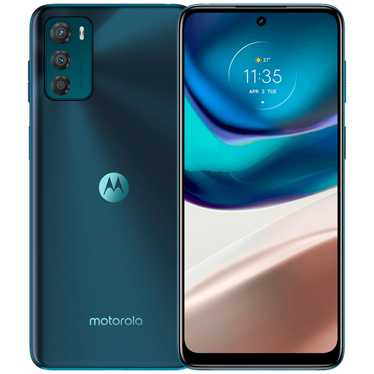 Motorola Moto G42: frente e traseira