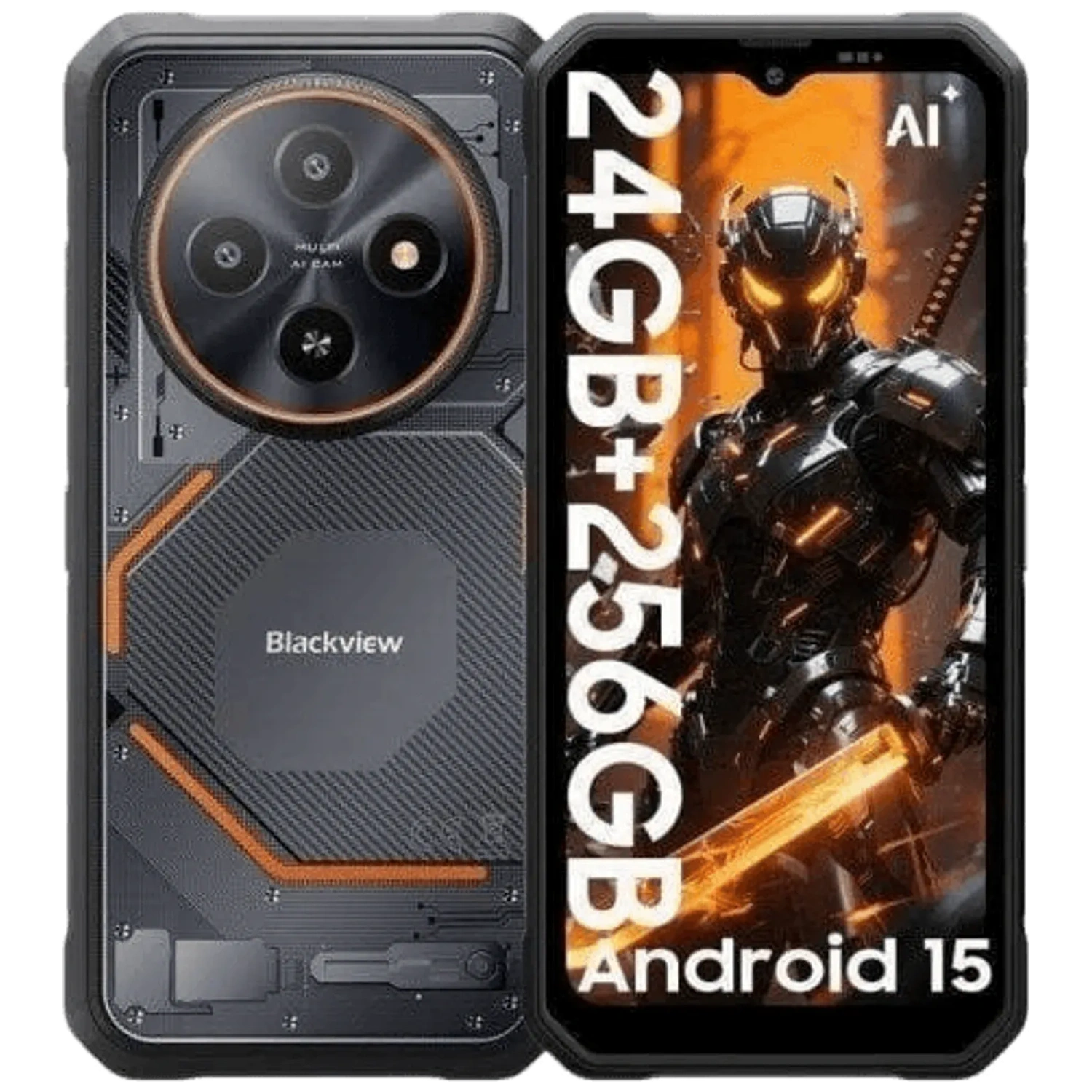 Blackview Fort 2 4G: frente e traseira