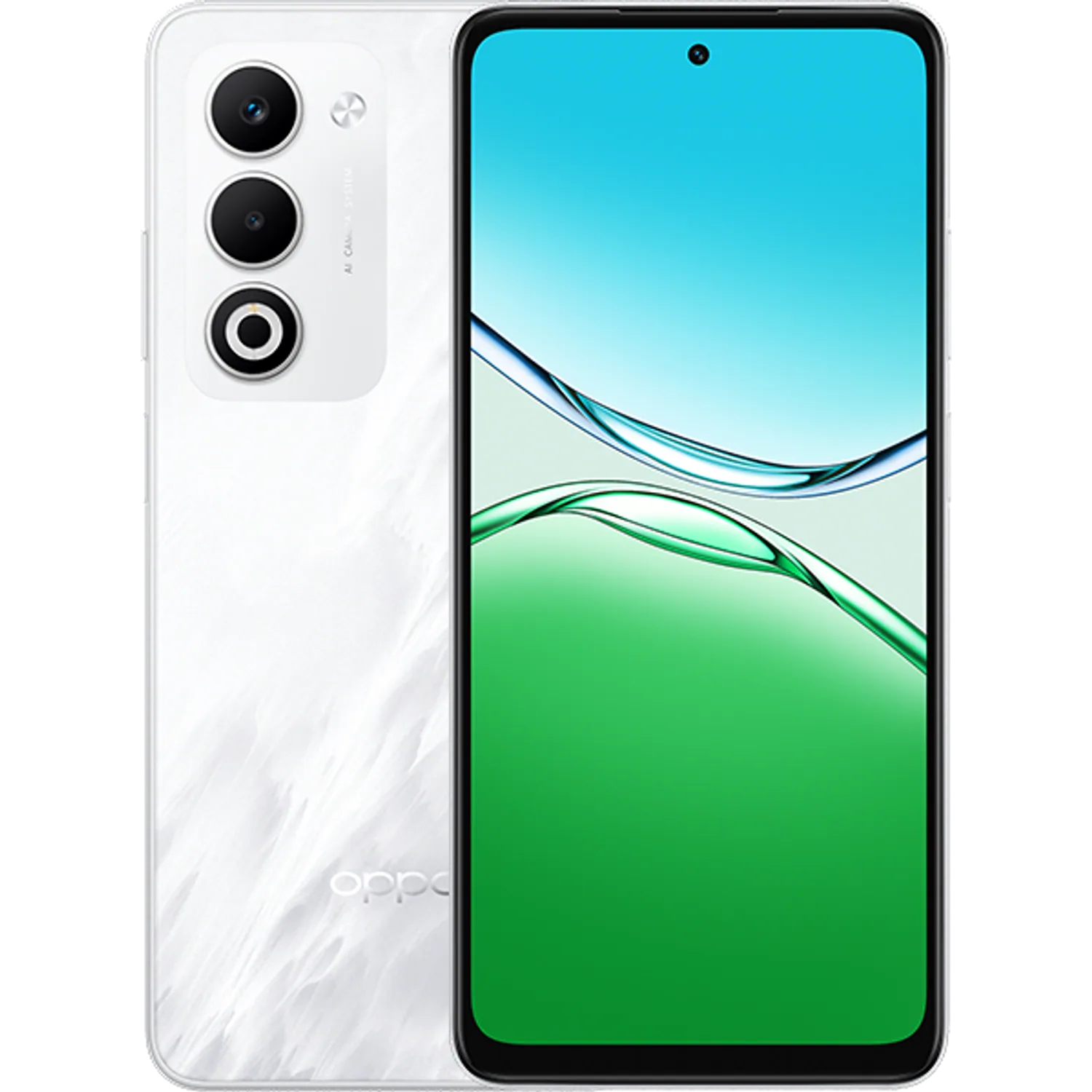 OPPO A5 5G: frente e traseira