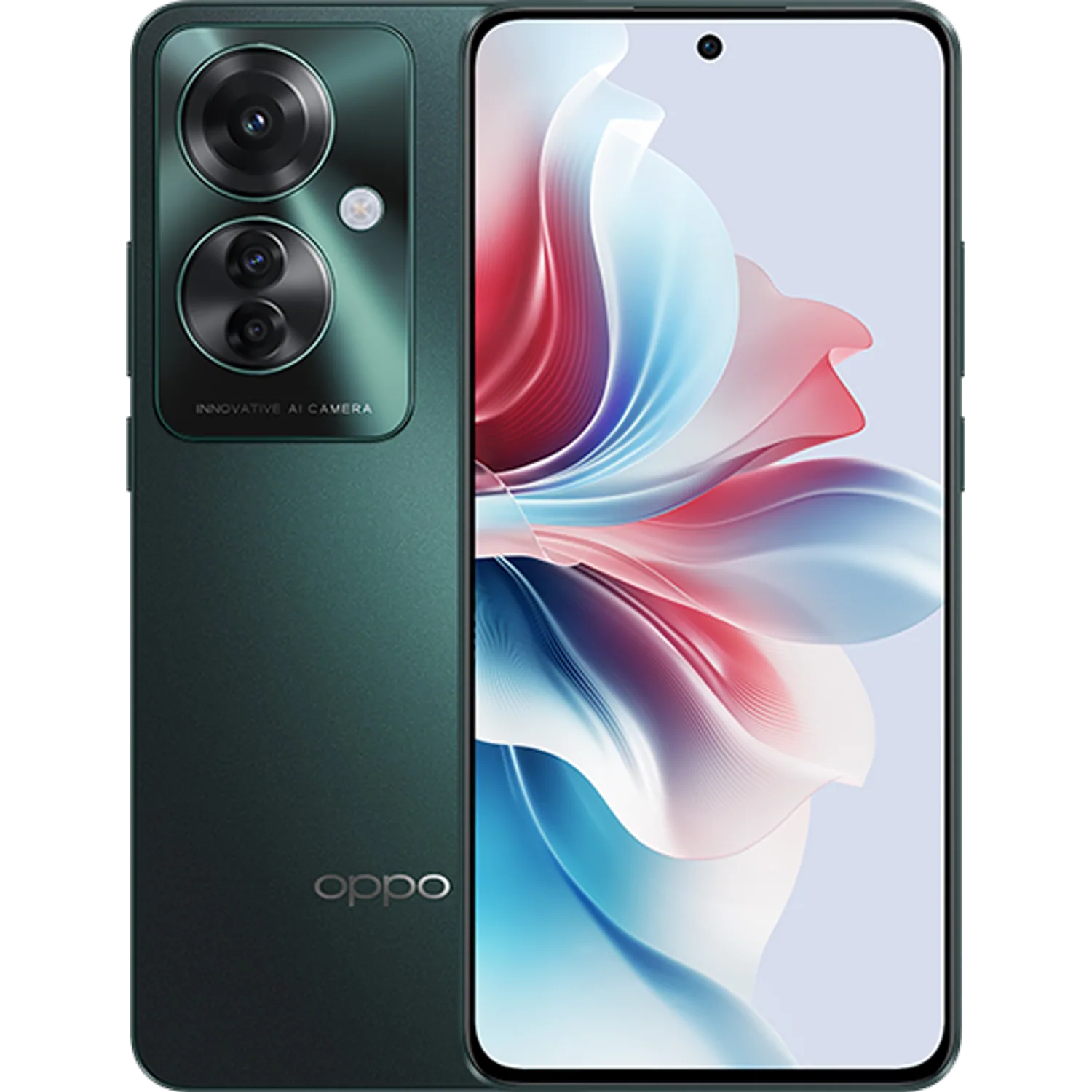 OPPO Reno11 F 5G: frente e traseira