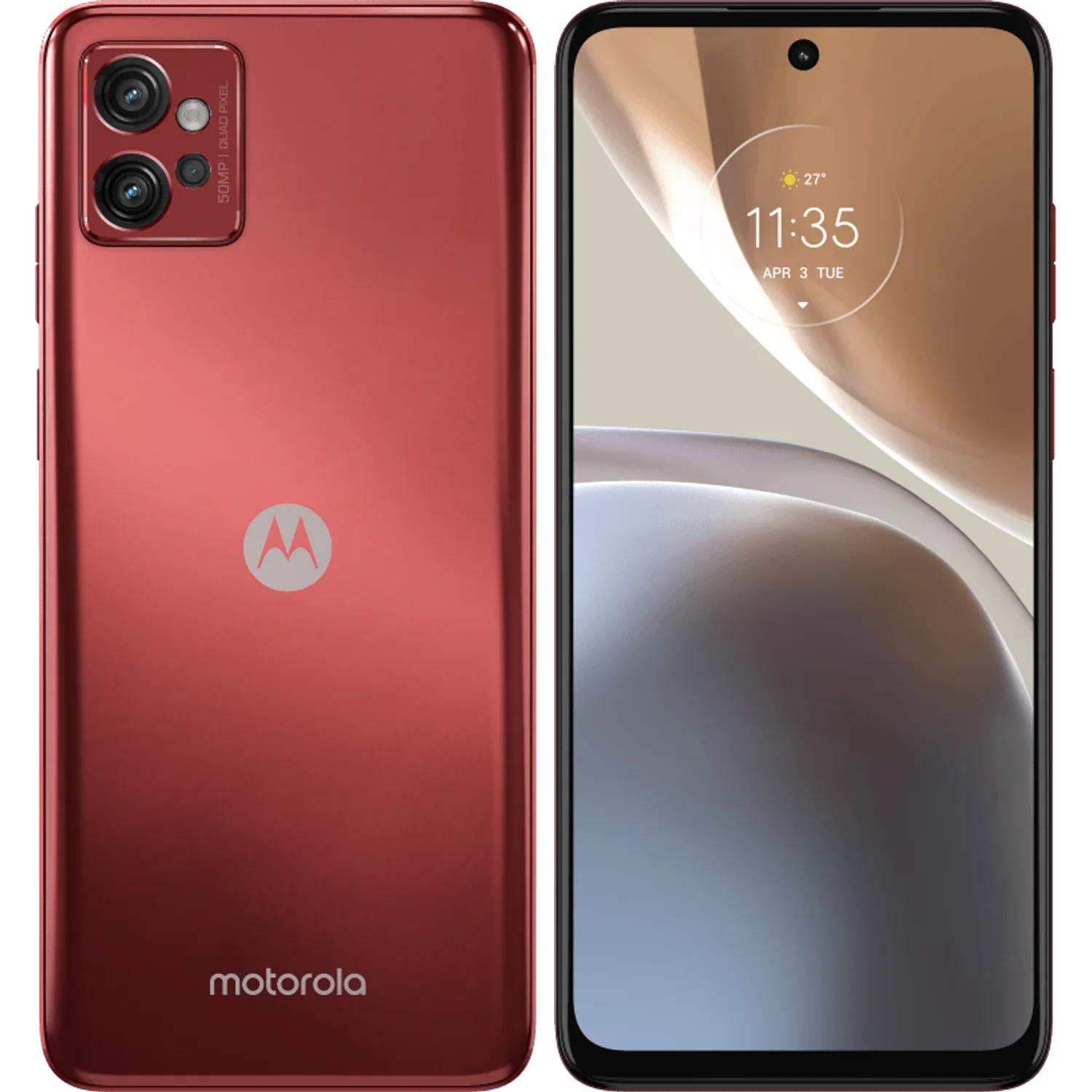 Motorola Moto G32: frente e traseira