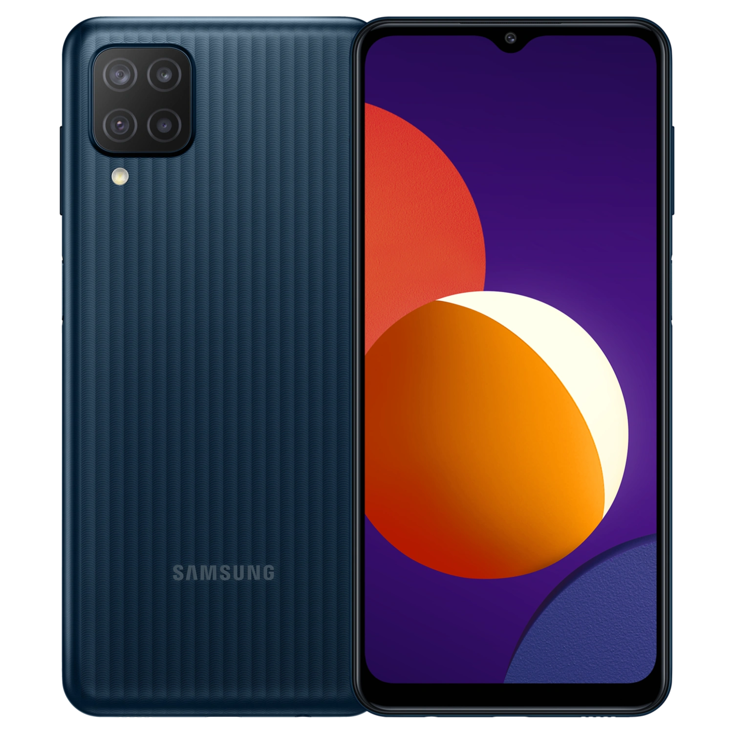 Samsung Galaxy M12: frente e traseira