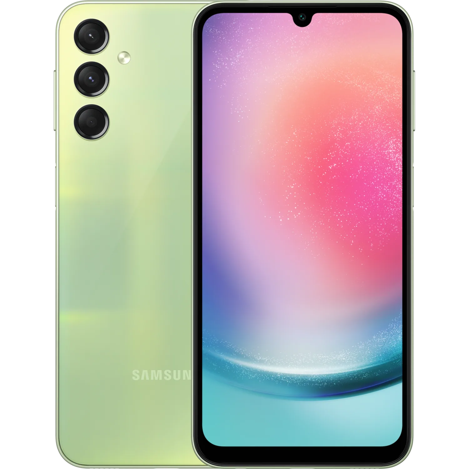 Samsung Galaxy A24: frente e traseira