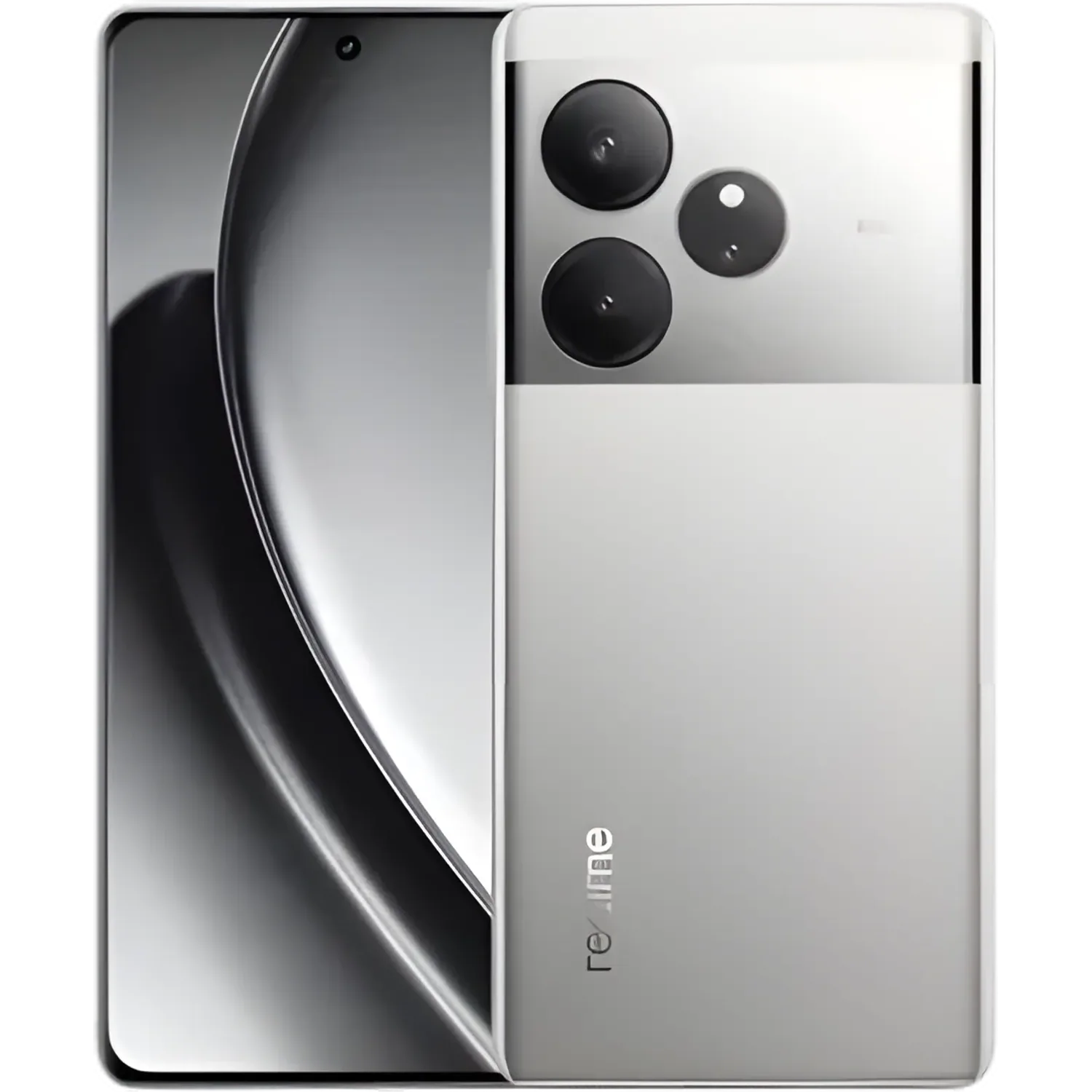 Realme GT6: frente e traseira