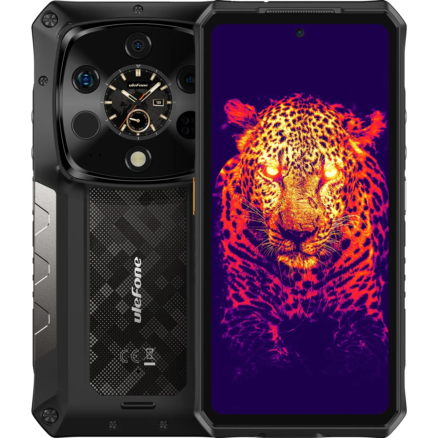 Ulefone Armor 28 Ultra Thermal Version: frente e traseira