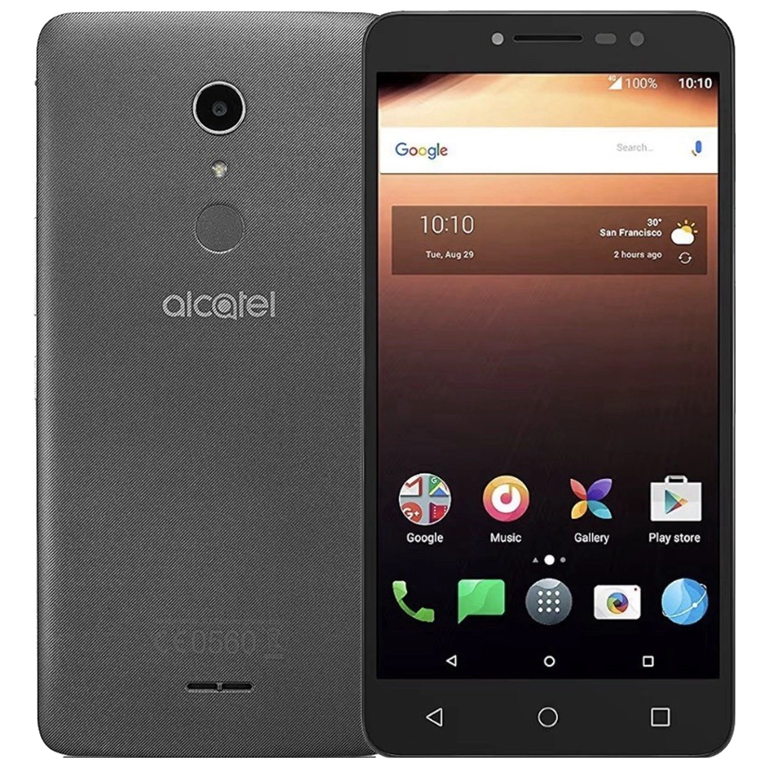 Alcatel A3 XL: frente e traseira