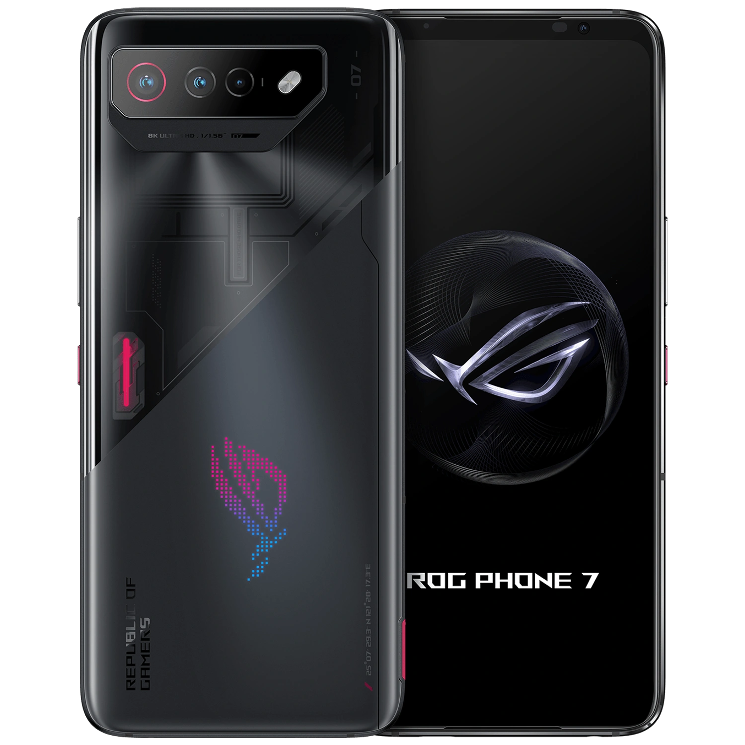 ASUS ROG Phone 7: frente e traseira