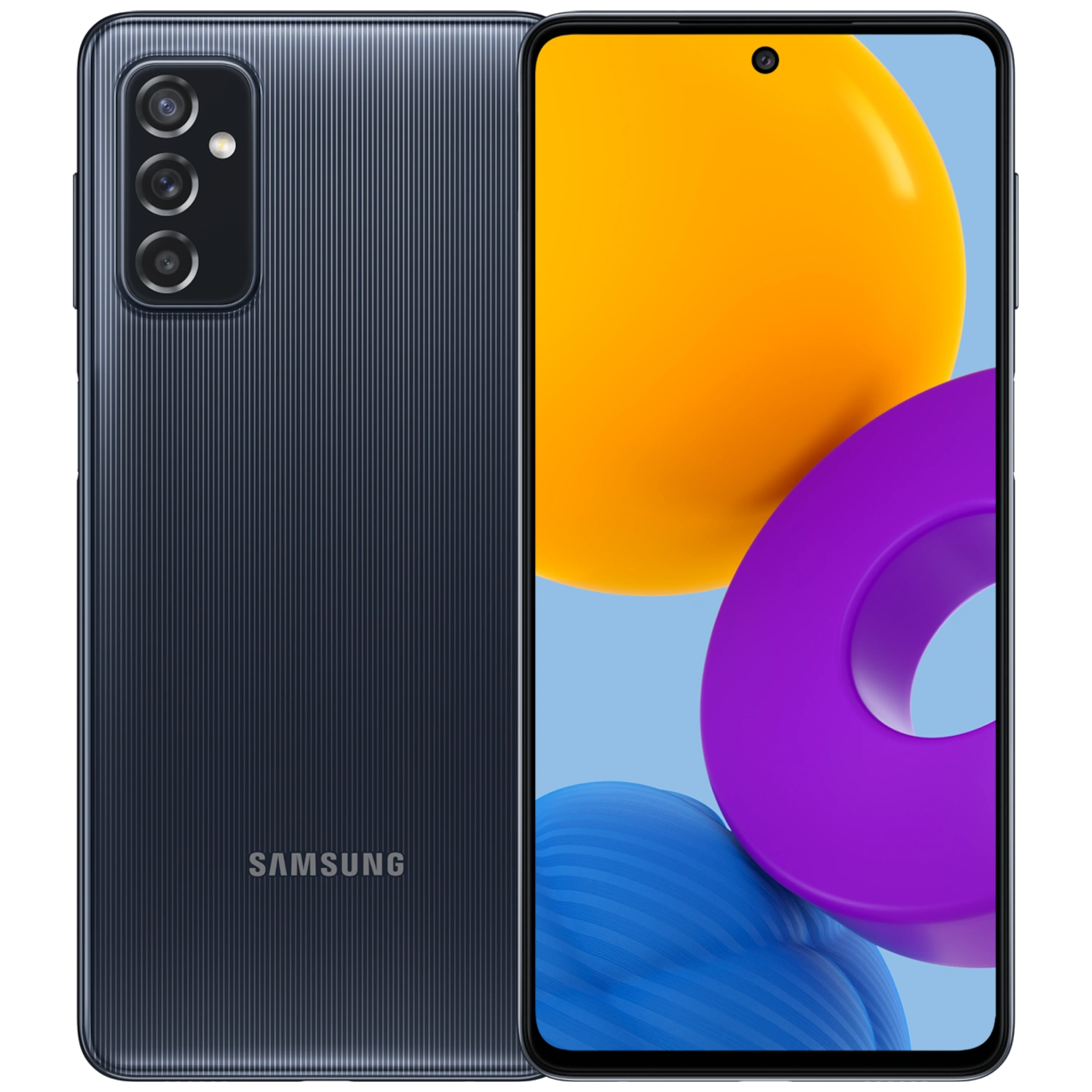 Samsung Galaxy M52 5G: frente e traseira