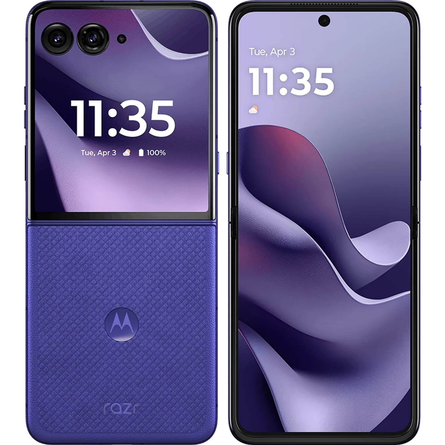 Motorola Razr 70 Ultra 5G: frente e traseira