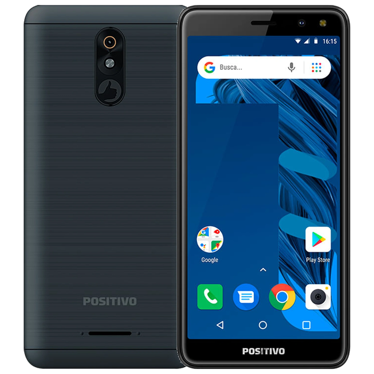 Positivo Twist 3 Pro: frente e traseira