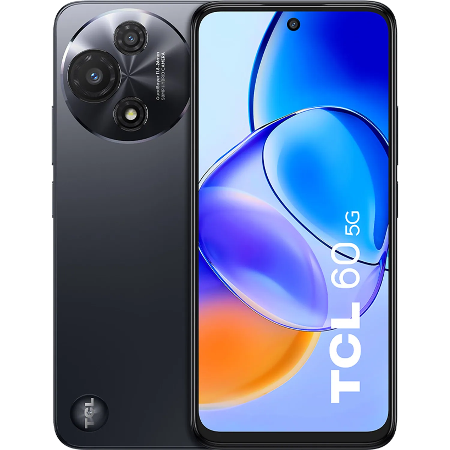 TCL 60 5G: frente e traseira