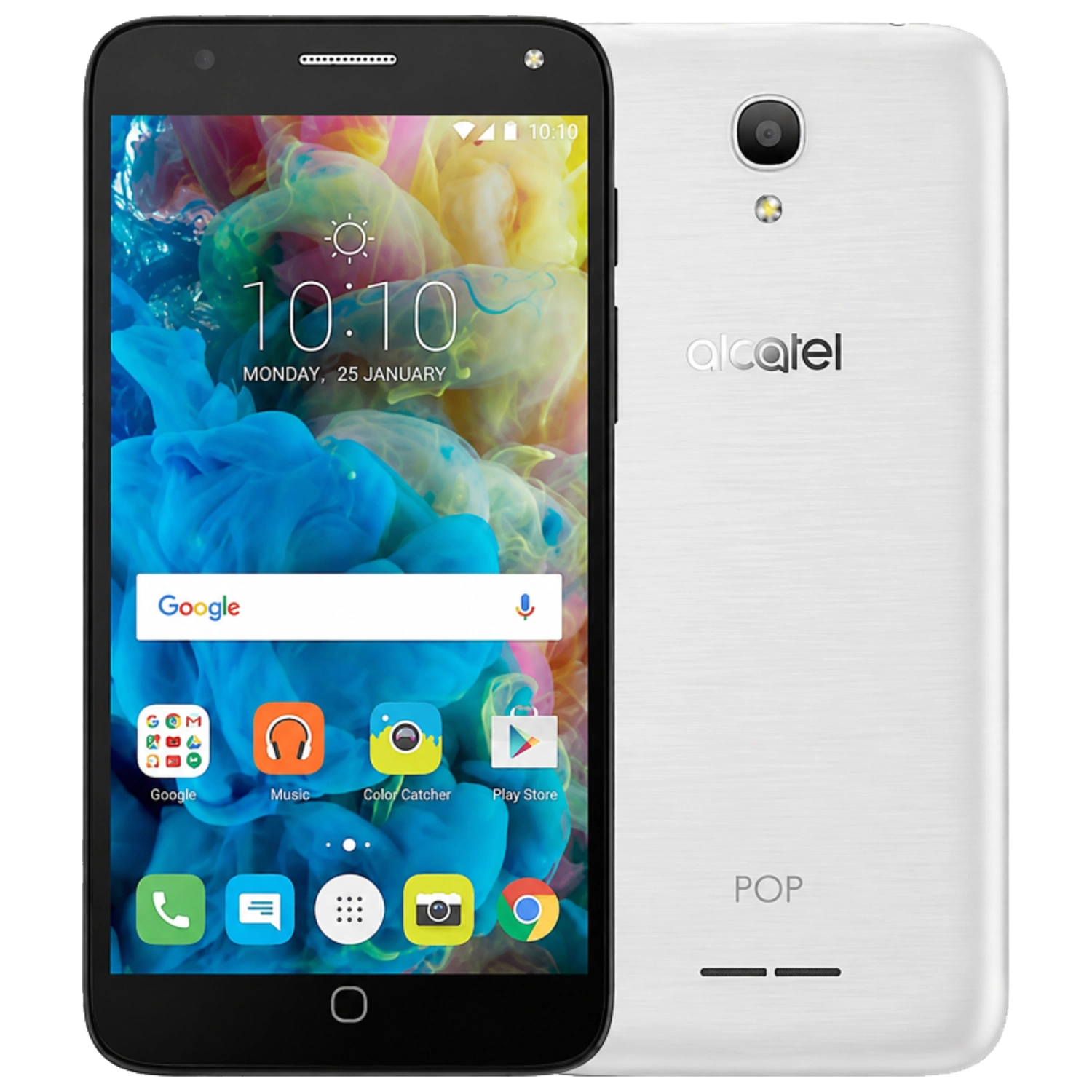 Alcatel Pop 4: frente e traseira