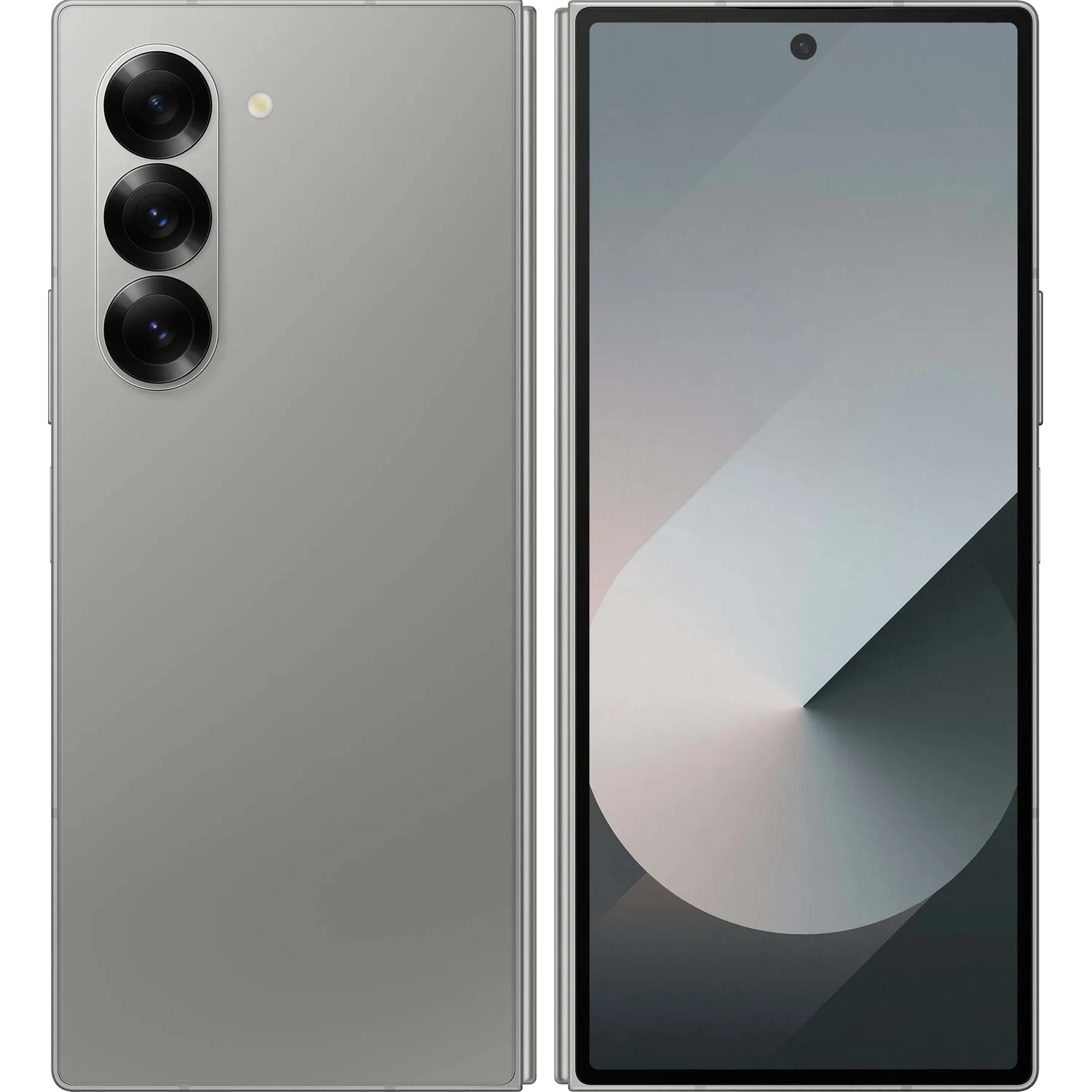 Samsung Galaxy Z Fold6: frente e traseira