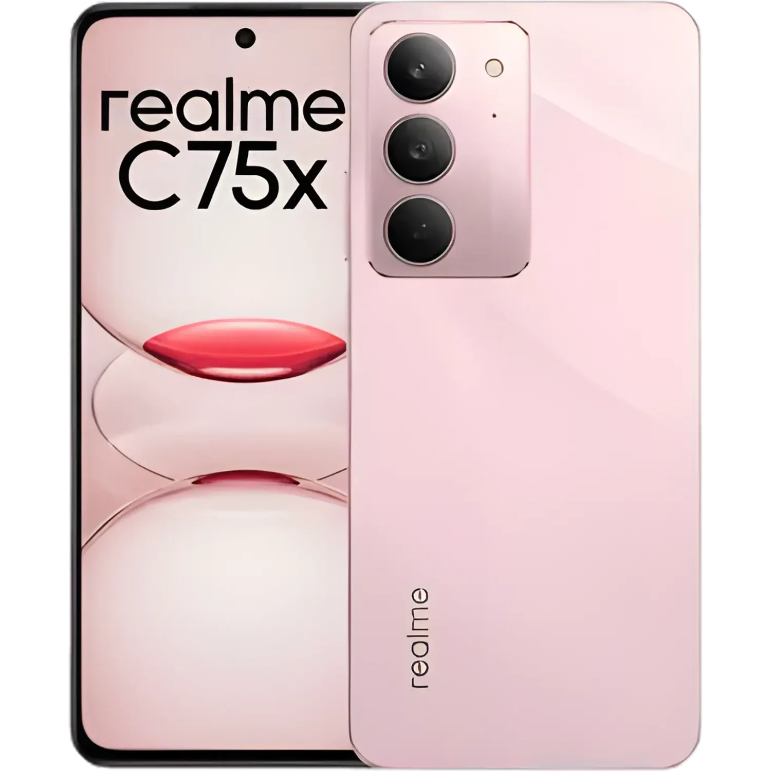 Realme C75X: frente e traseira