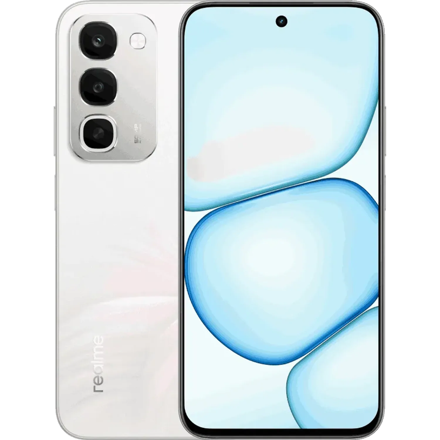 Realme C100 4G: frente e traseira