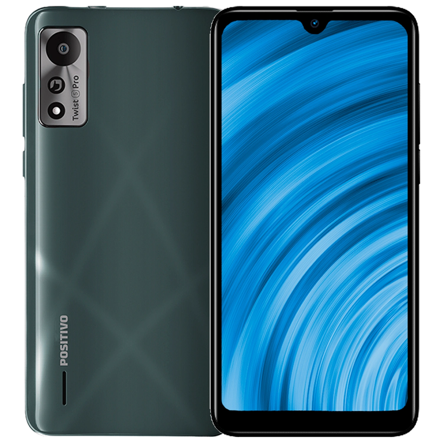 Positivo Twist 5 Pro: frente e traseira