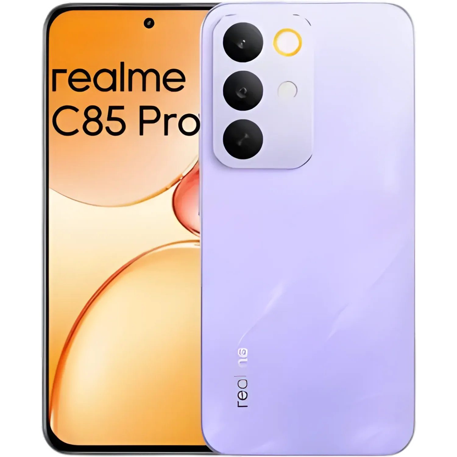 Realme C85 Pro: frente e traseira