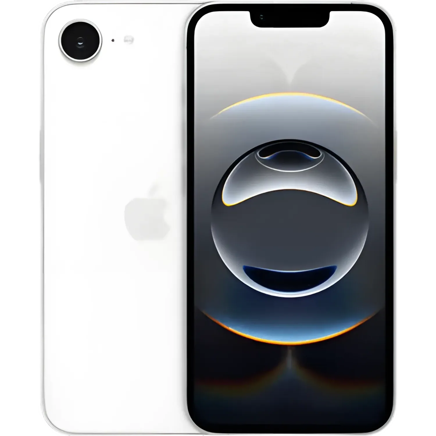 Apple iPhone 16e: frente e traseira