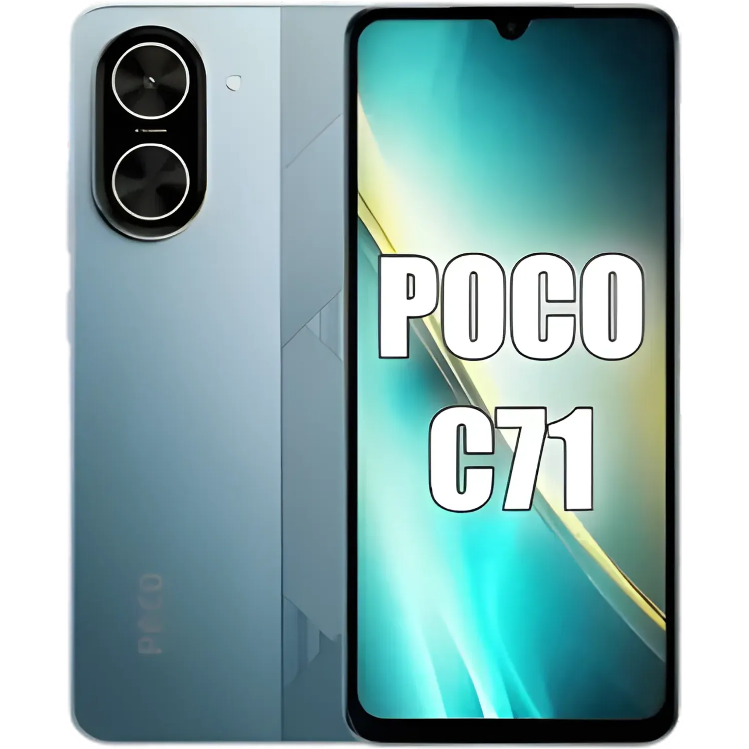Xiaomi Poco C71: frente e traseira