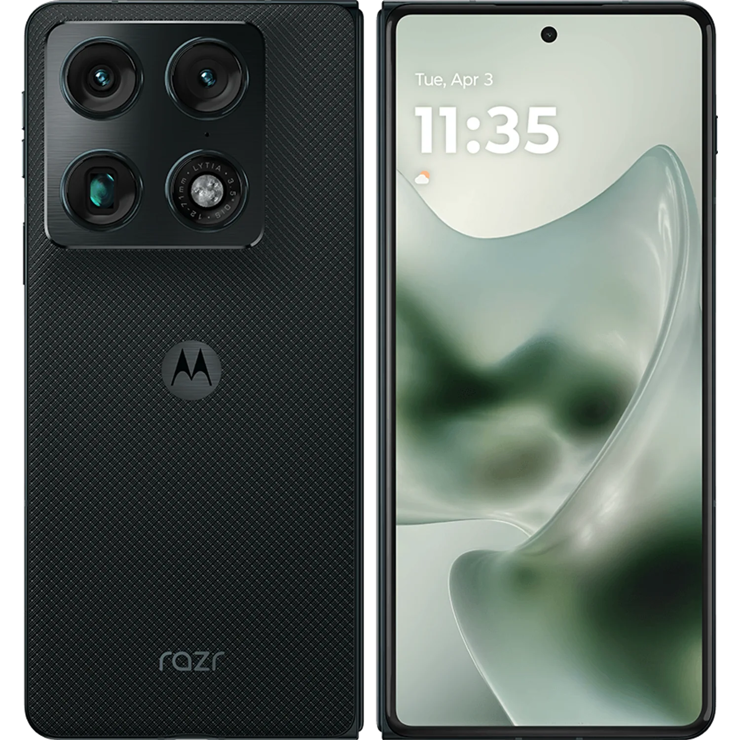 Motorola Razr Fold: frente e traseira