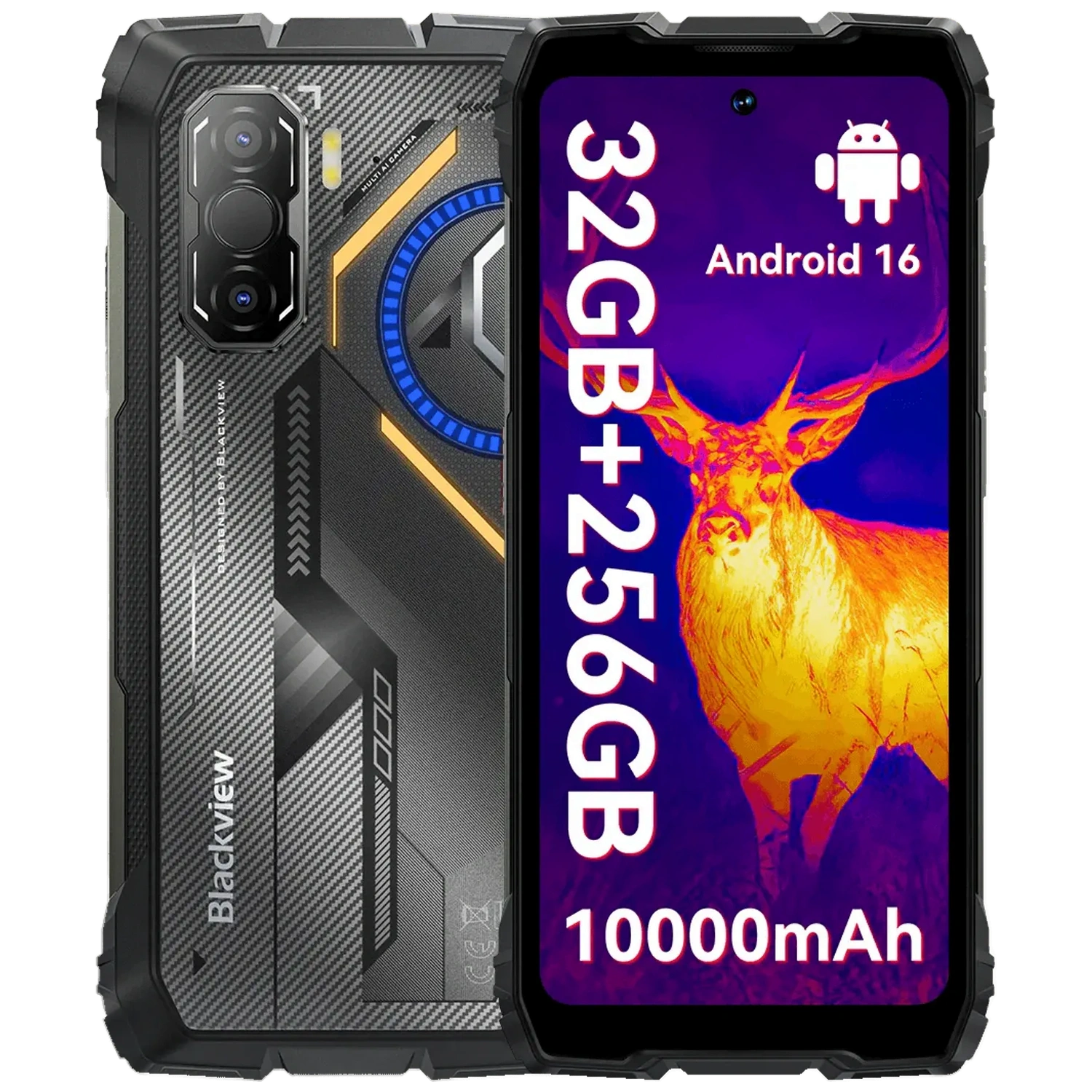 Blackview Rock 3 4G: frente e traseira