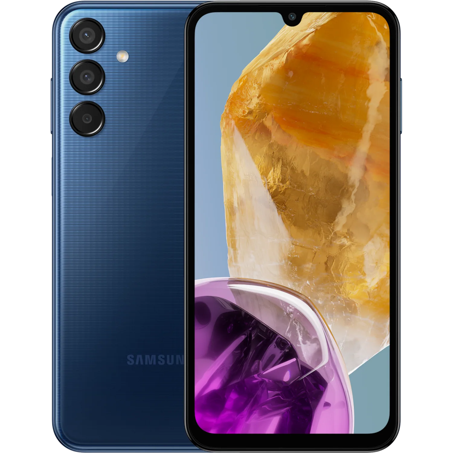 Samsung Galaxy M15: frente e traseira