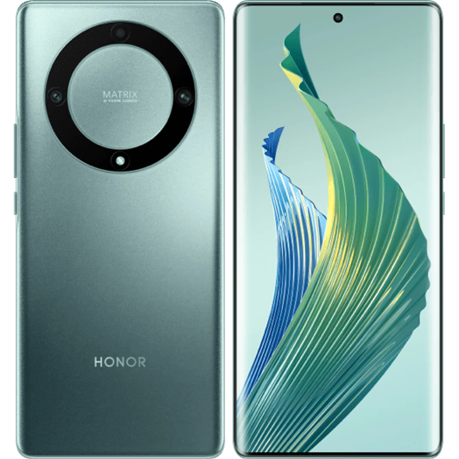 Honor Magic5 Lite: frente e traseira