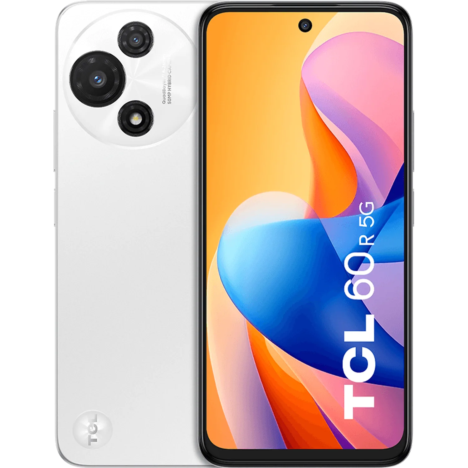 TCL 60R 5G: frente e traseira