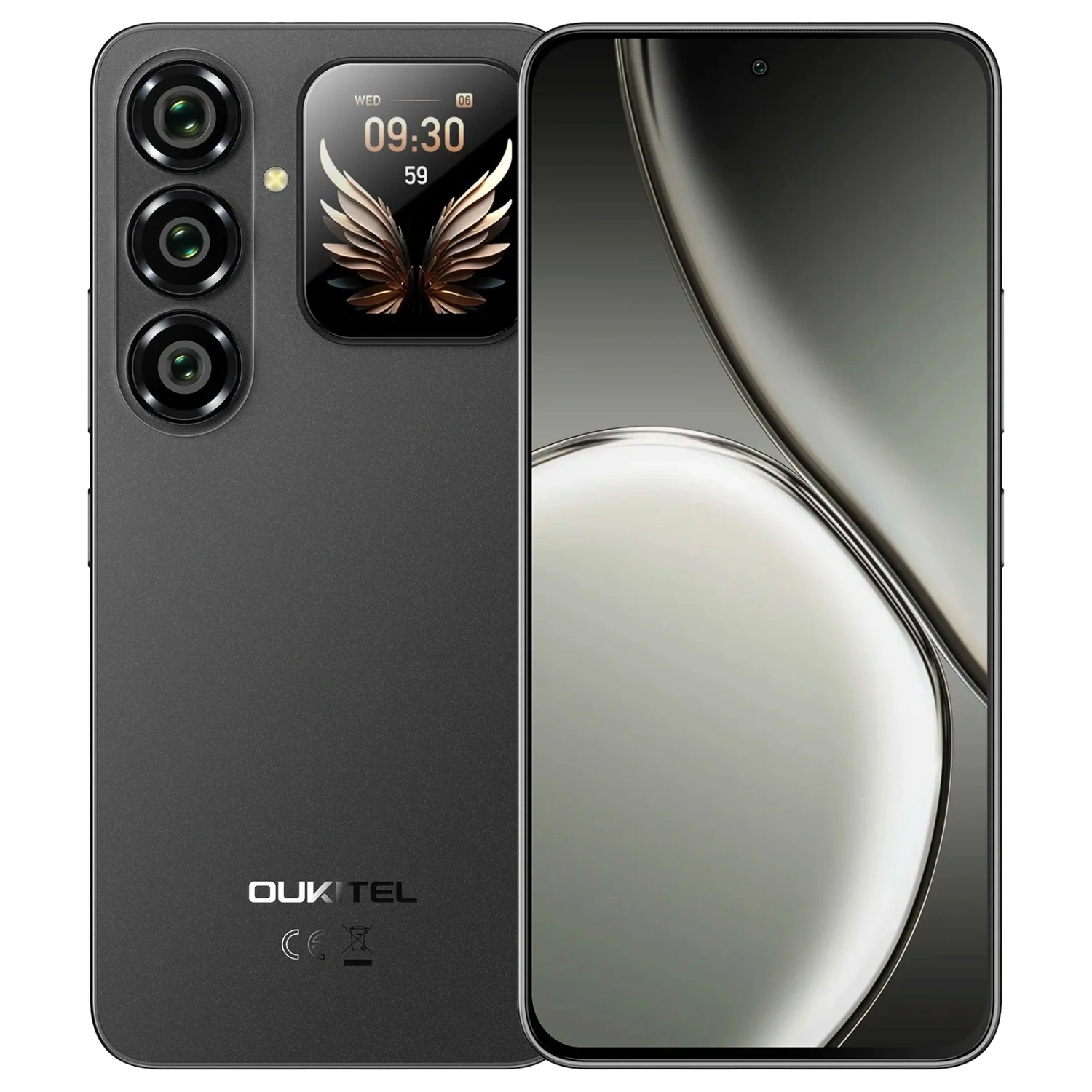 Oukitel P2 Plus 5G: frente e traseira