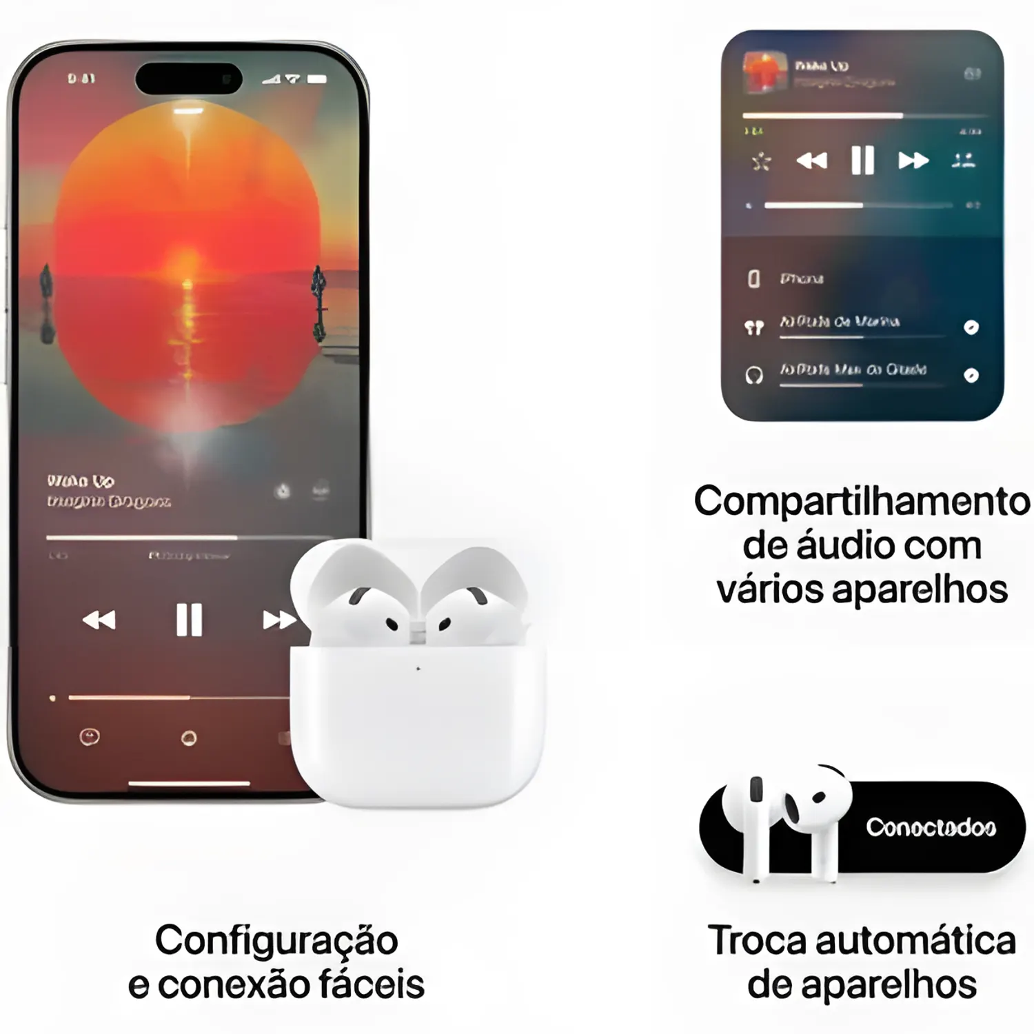 AirPods 4 com Chip H2 e Áudio Espacial – Fones de Ouvido | Rei do
